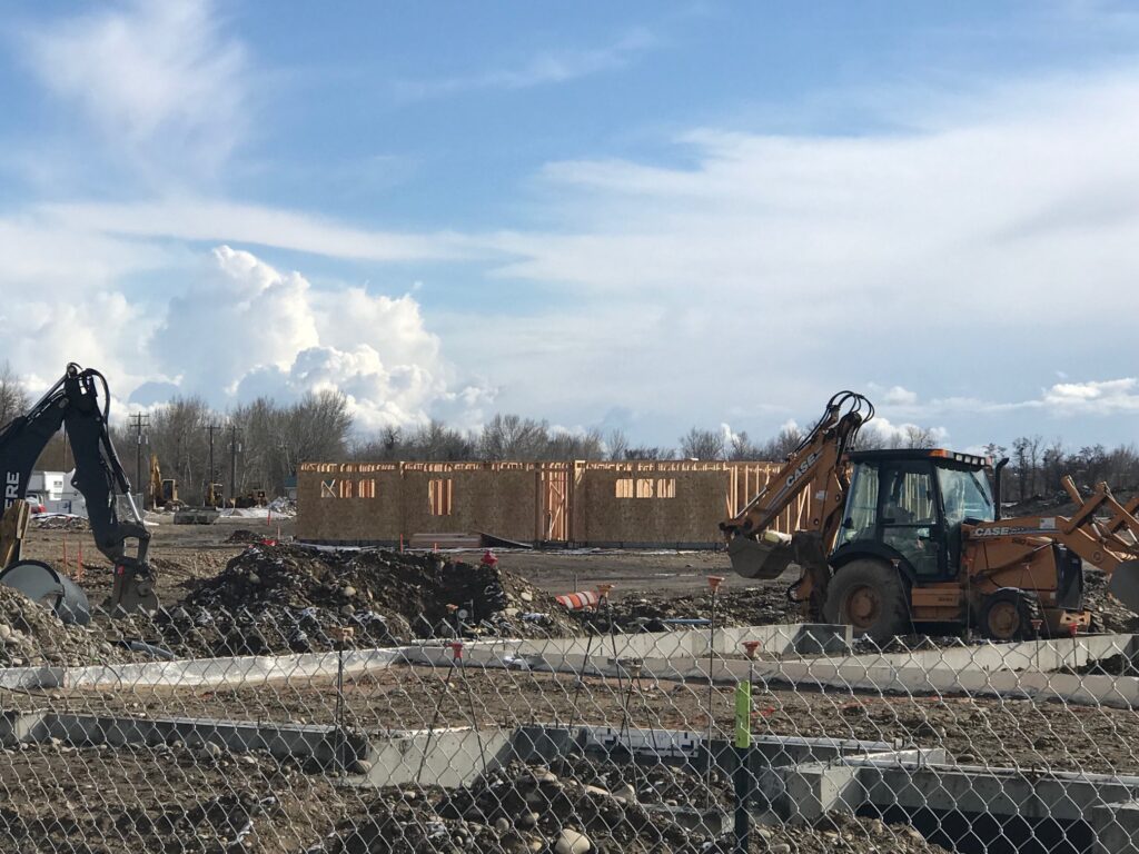 Building Under Contstruction and Tractors