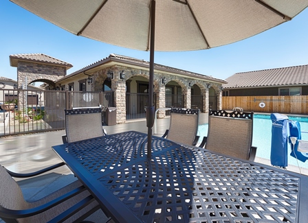 Table By the Pool