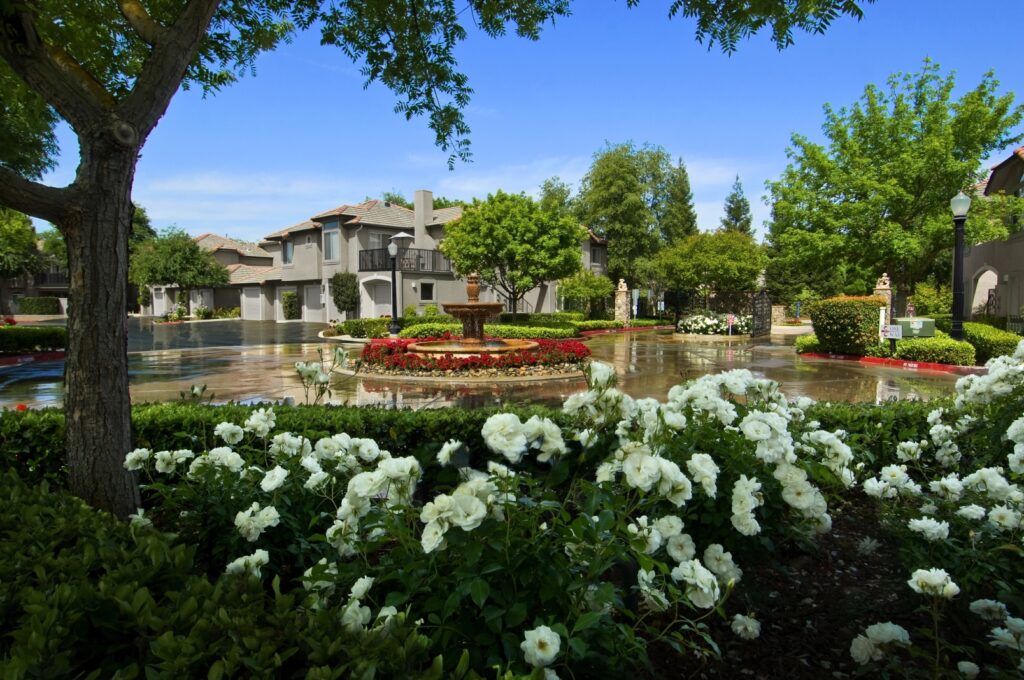 Fountain and Courtyard at Le Provence