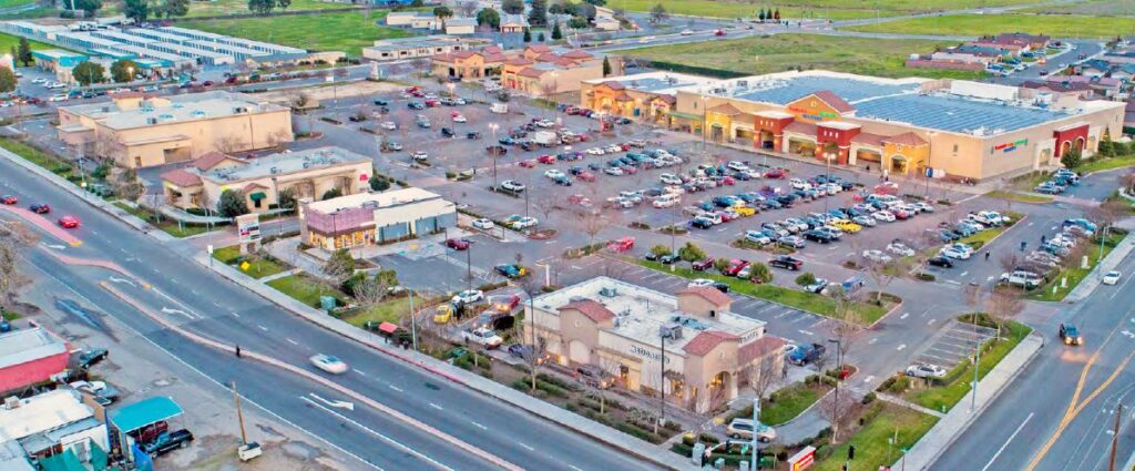 Shopping Center Aerial View