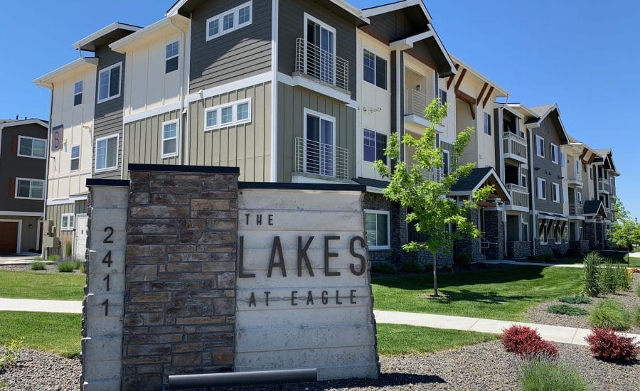Boise 4 The Lakes at Eagle Monument Sign and Building